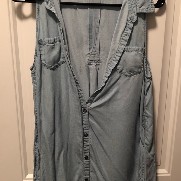 Lovetree demin no-Sleve mini dress - Picture 2 of 3